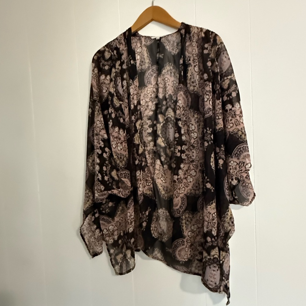 Maurice’s Wallflower Multicolor Open Front Kimono - Picture 4 of 8